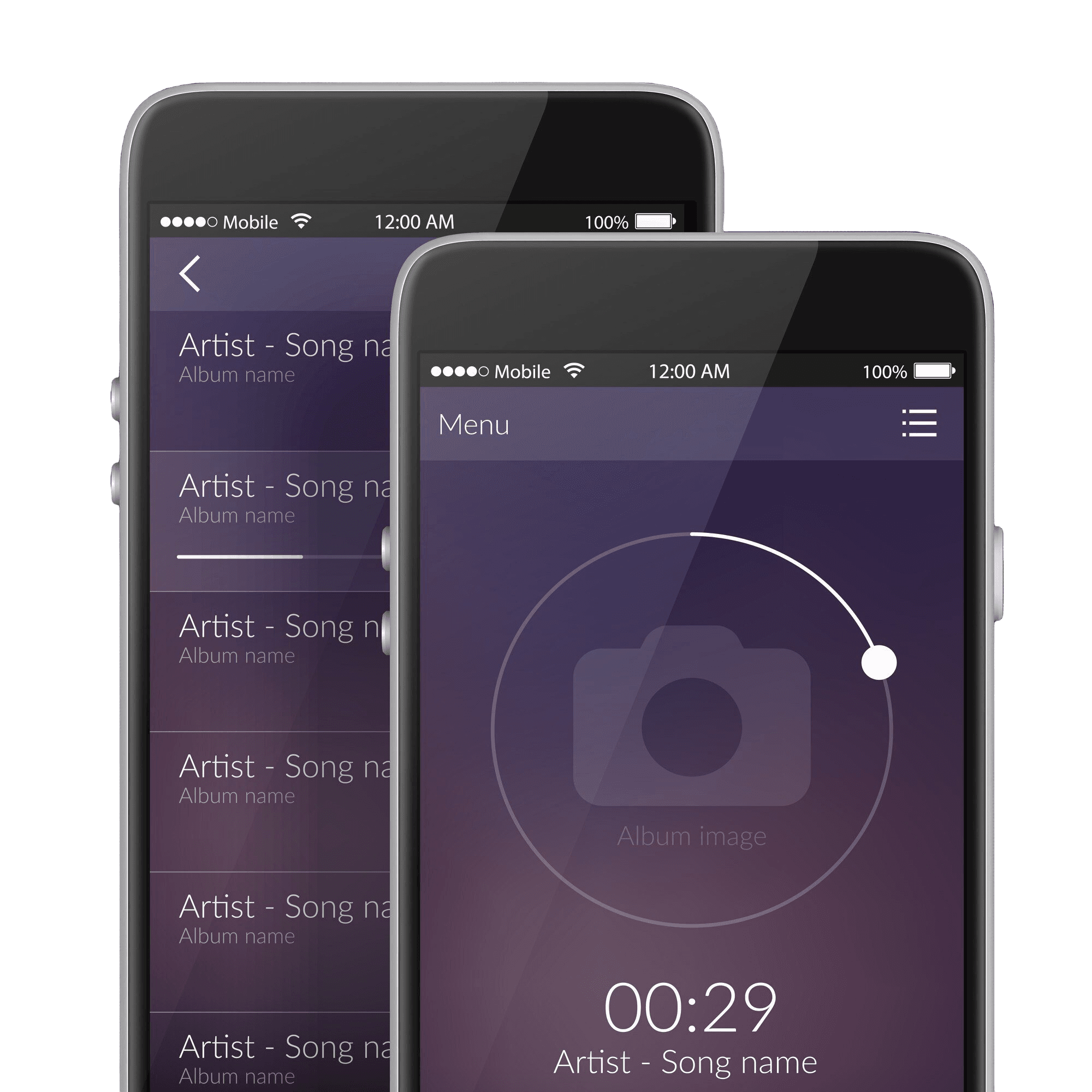 Portfolio mobilās aplikācijas ekrānuzņēmums 1